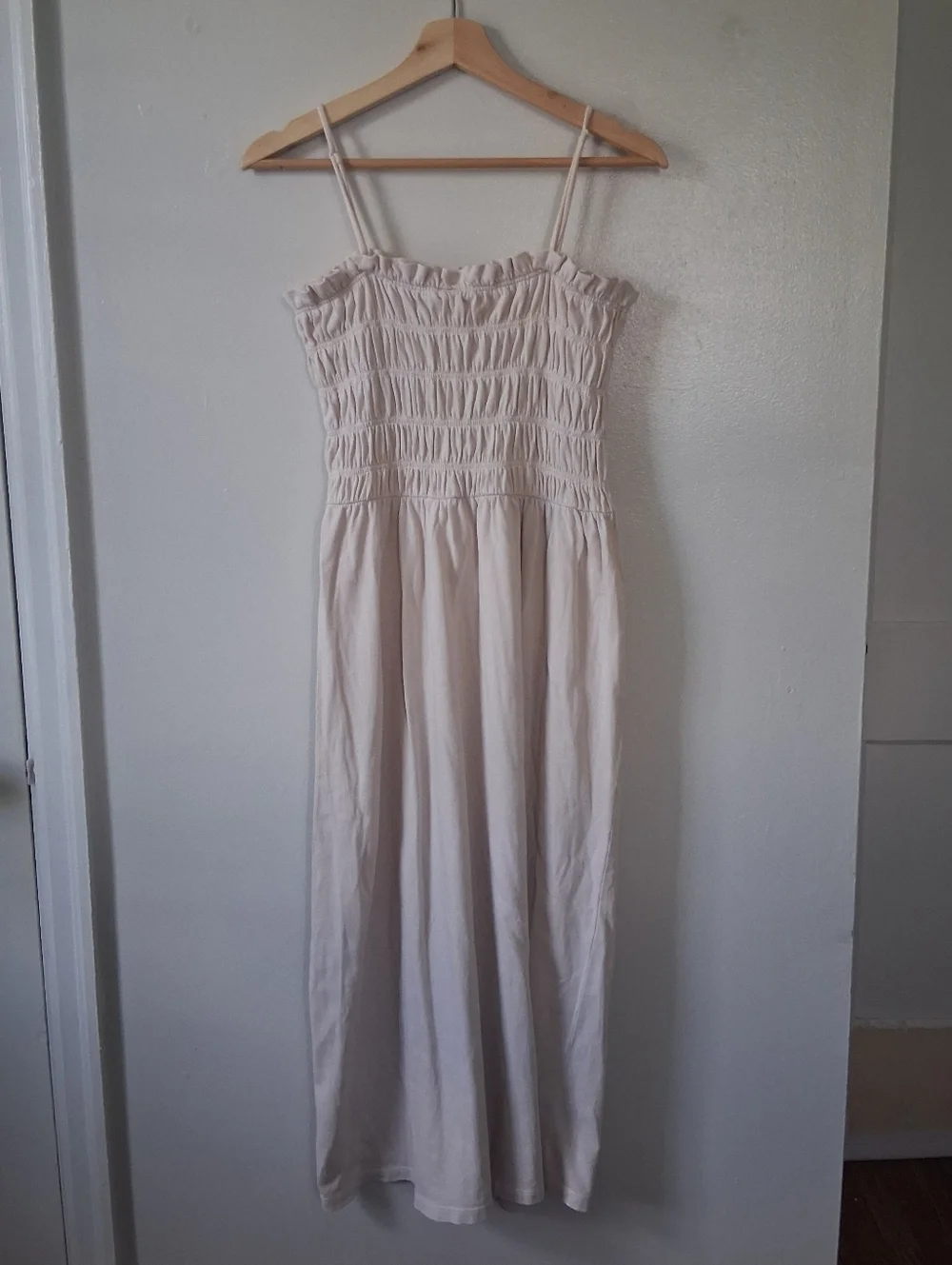 H&M Cream Smock Dress Cotton - Picture 4 of 6